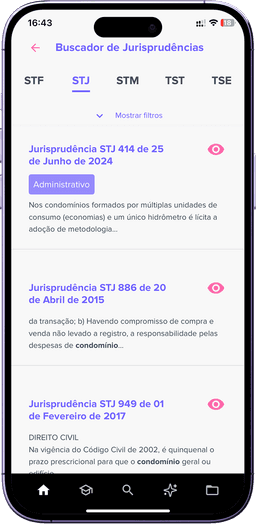 JurisHand Vade Mecum AI no celular