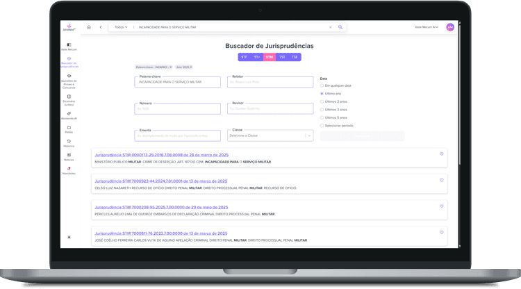 JurisHand Vade Mecum AI no desktop