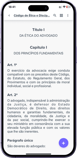 JurisHand Vade Mecum AI no celular