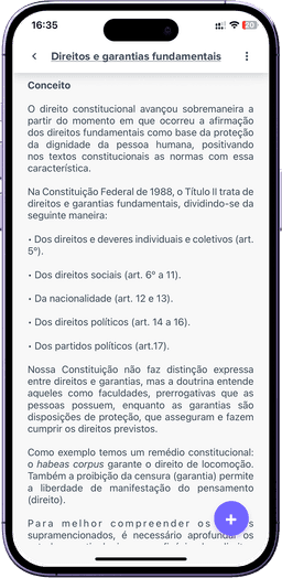 JurisHand Vade Mecum AI no celular