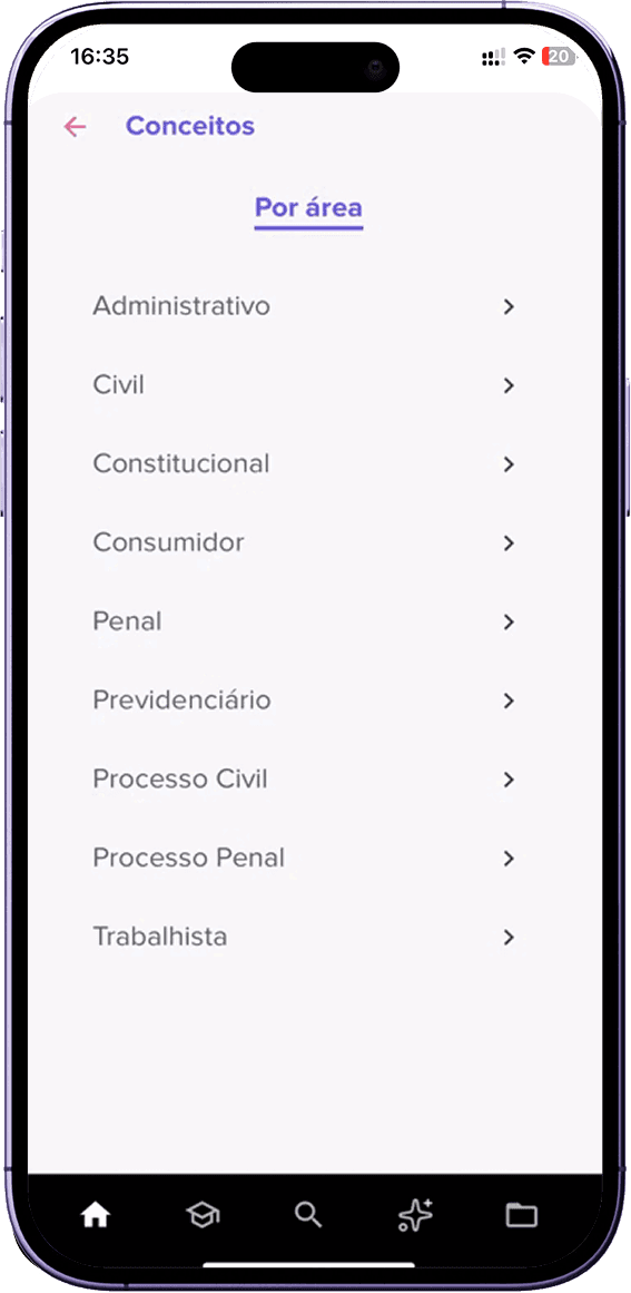 Como usar o JurisHand Vade Mecum AI no celular