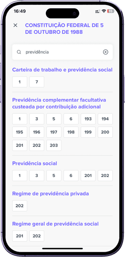 JurisHand Vade Mecum AI no celular