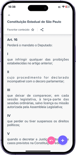 JurisHand Vade Mecum AI no celular