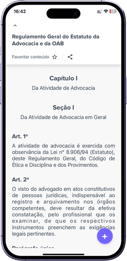 JurisHand Vade Mecum AI no celular